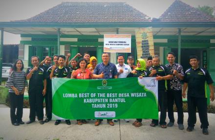 Dewi Kamsa dalam Ajang Best of the Best Desa Wisata 2019 Kab. Bantul